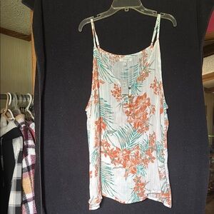 Maurices Floral Camisole in Orange and Green